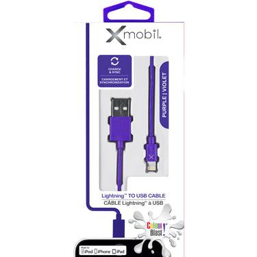 Xmobil - Color Blast Charge & Sync Lightning Cable 3ft MFI (XC - LT634) - Limolin 