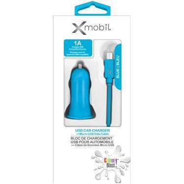 Xmobil - Color Blast Micro USB 3ft with Bonus Car Charger 1amp - Limolin 
