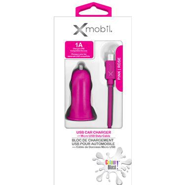 Xmobil - Color Blast Micro USB 3ft with Bonus Car Charger 1amp - Limolin 