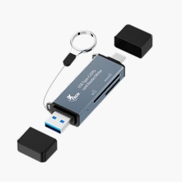 Xtech - 2-in-1 USB-C® /USB 3.0 OTG card reader - Limolin 