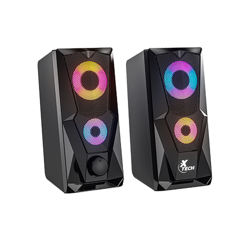 Xtech - Computer Gaming Speakers FireShot 2.0 Stereo 6W USB  - Black - Limolin 