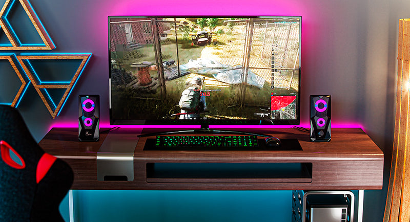 Xtech - Computer Gaming Speakers FireShot 2.0 Stereo 6W USB  - Black - Limolin 