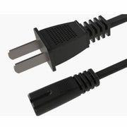 Xtech - Laptop Power Cord NEMA 2 Prong to 2 Slot Female - Black - Limolin 