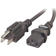 Xtech - Laptop Power Cord NEMA 3 Prong to 3 Slot Female - Black - Limolin 