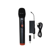 Xtech - Microphone Wireless UHF with Rechargeable Receiver works with 35mm or 1/4in Jack up to 82ft Range - Black - Limolin 