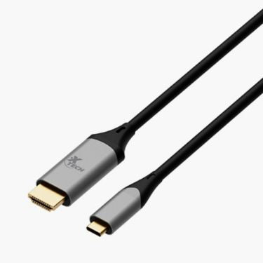 Xtech - USB-C to HDMI 6ft Cable 4K Ultra HD 10.2 Gbps Gold Plated Pins - Black - Limolin 