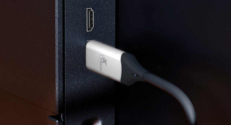 Xtech - USB-C to HDMI 6ft Cable 4K Ultra HD 10.2 Gbps Gold Plated Pins - Black - Limolin 