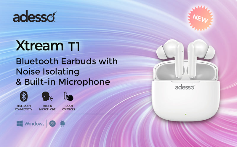 Adesso - Bluetooth Noise Isolating Earbuds with Charging case