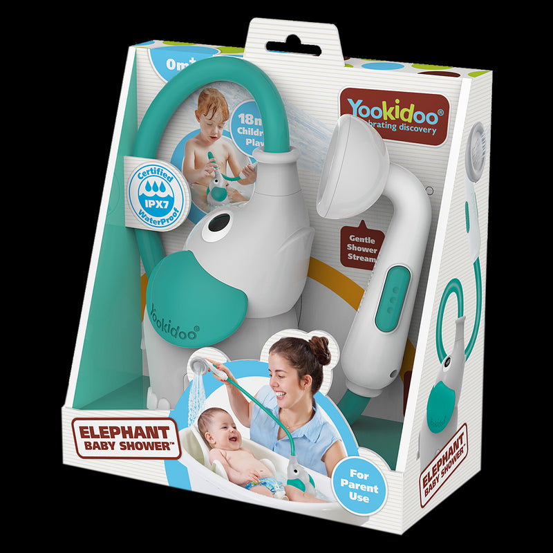 Yookidoo - Elephant Baby Bath Shower Head - Limolin 