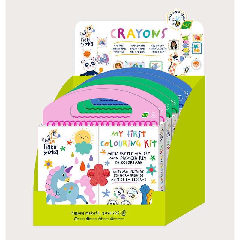 Yookidoo - Haku Yoka My First Colouring Kit (6Pcs-3 Asst) - Limolin 