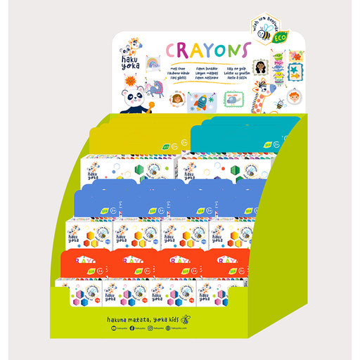 Yookidoo - Haku Yoka Spiral Crayon (27Pcs-4 Asst) - Limolin 