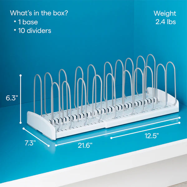 YouCopia - StoreMore Pan & Lid Rack - Limolin 