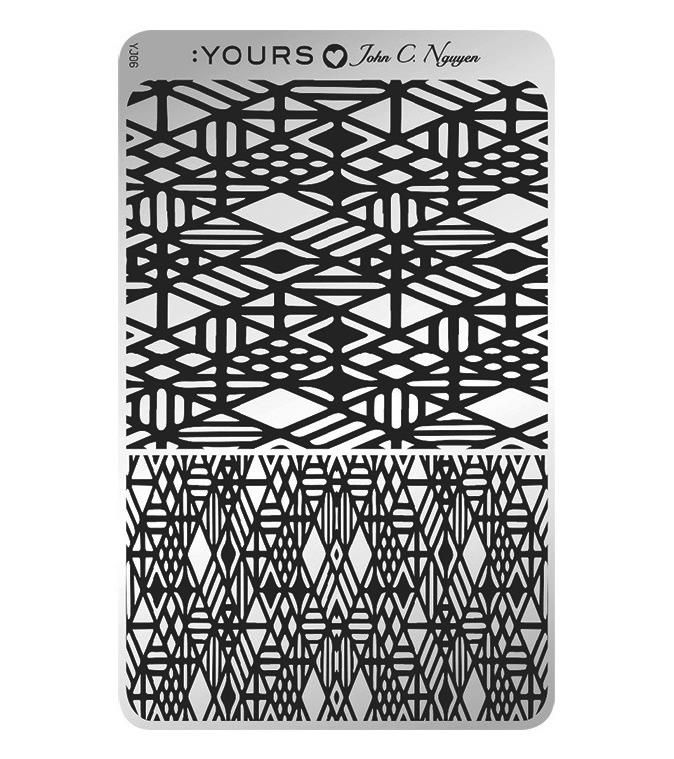 Yours - Loves John Snow Fall Stamping Plate - Limolin 