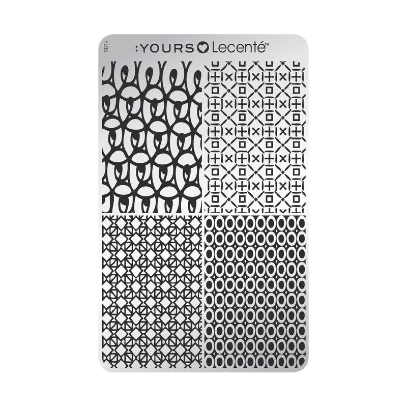 Yours - Loves Lecente Playful Four Stamping Plate - Limolin 