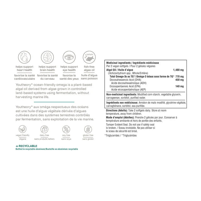 Youtheory - youtheory Ocean Friendly Omega 60ct - Limolin 