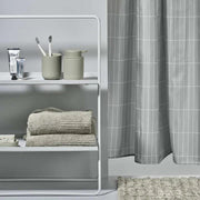 Zone Denmark - GRID Shower Curtain (Aqua) - Limolin 