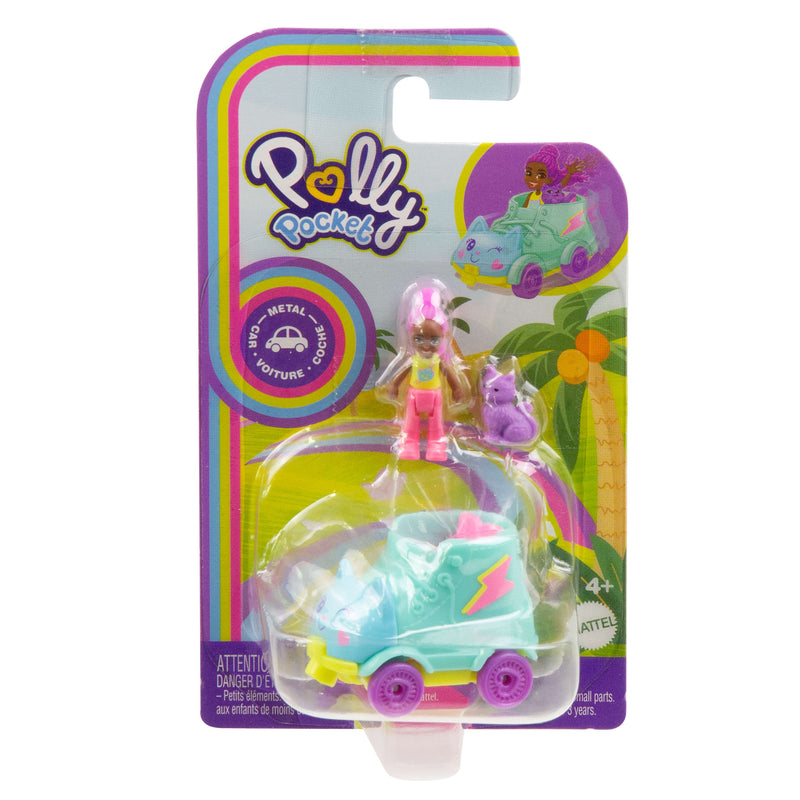 Polly Pocket - Pollyville Single Fig & Car