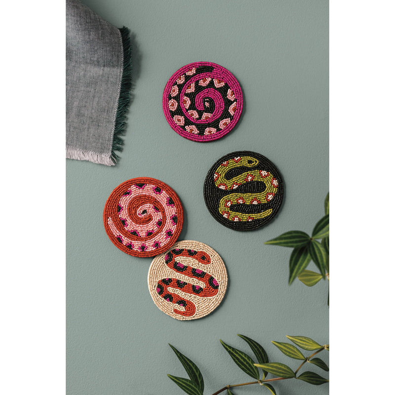 Danica Studio - Coaster Set4 Beaded Gardenland