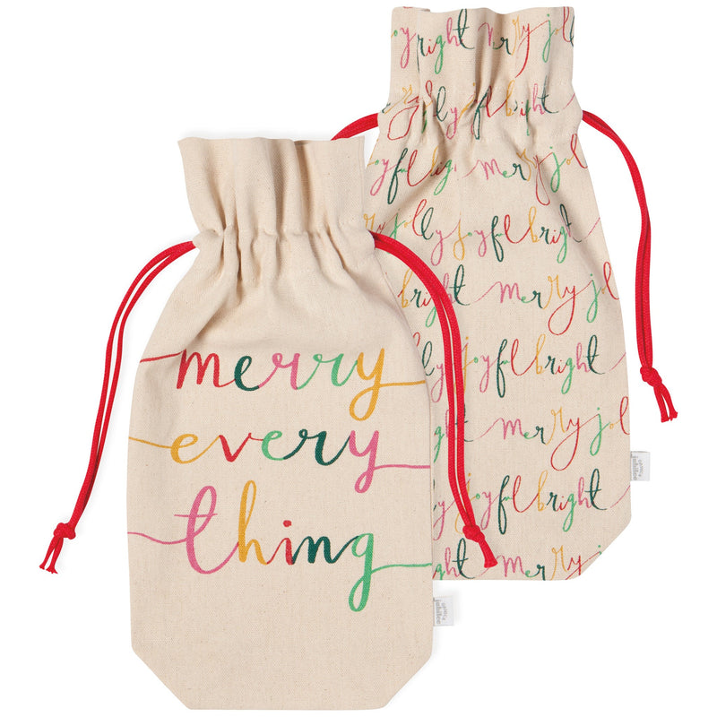 Jubilee - Merry Everything Christmas Wine Bags Set of 2