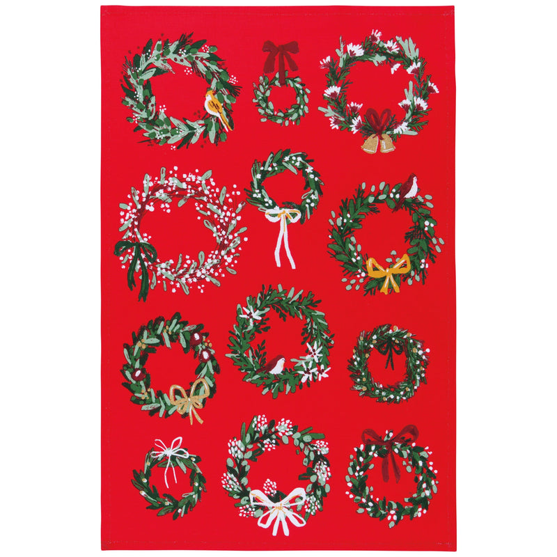 Now Designs - Wreaths Christmas Dishtowels Set of 2