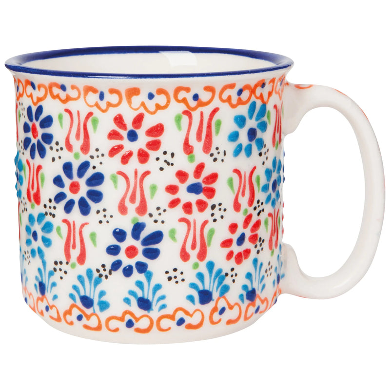 Heirloom - Mug 12oz Evani Multi White