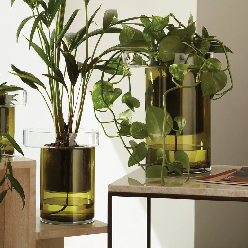 LSA - Jardinière de balcon H27cm Clr/Olive