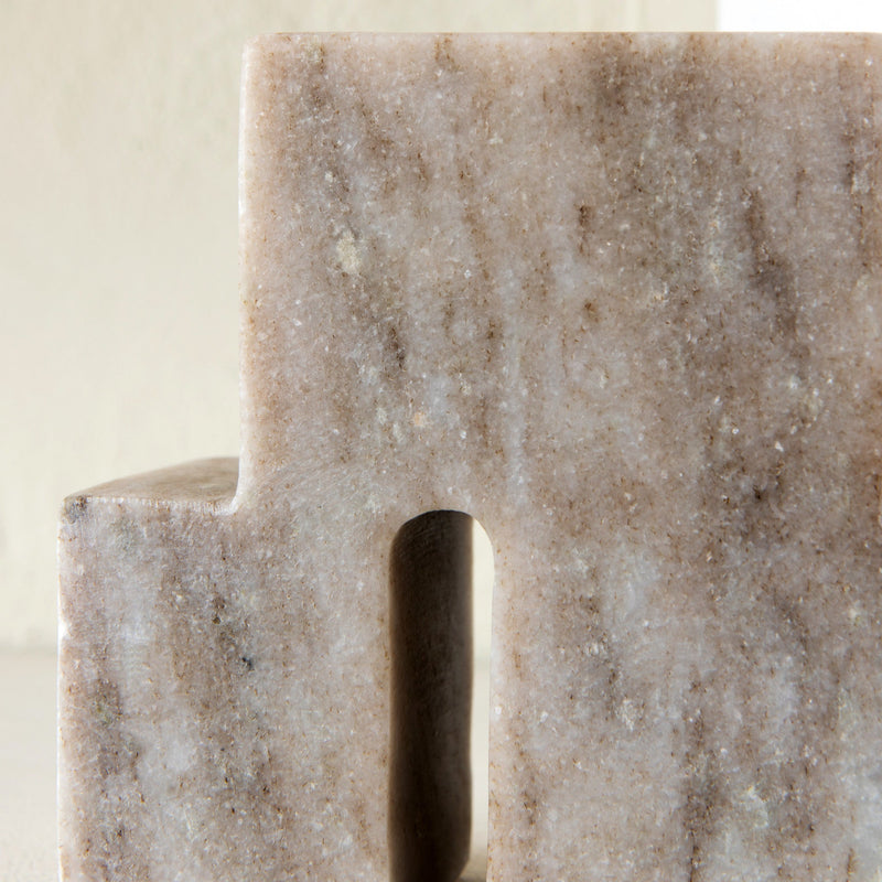 Heirloom - Block Marble Bookend - detail