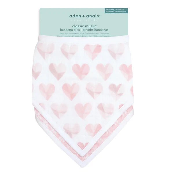 aden + anais - Bandana Bib Mother & Baby Piece Of My Heart - Girl