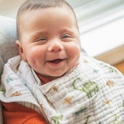 aden + anais - Burpy Bib Mother & Baby Burpy Bib | Dino Jungle - Boy