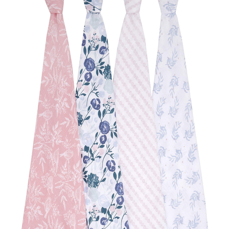 aden + anais - Classic Swaddles Mother & Baby Flowers Bloom Girl