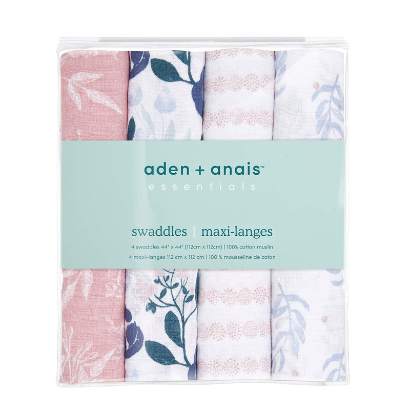 aden + anais - Classic Swaddles Mother & Baby Flowers Bloom Girl