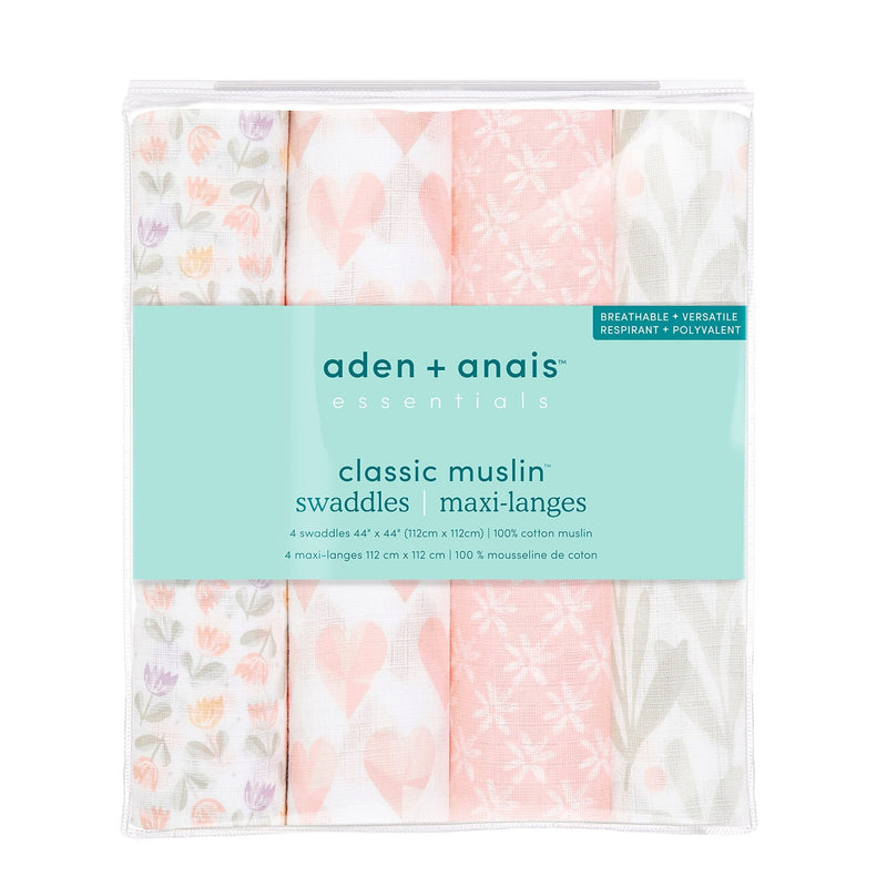 aden + anais - Classic Swaddles Mother & Baby Piece of My Heart Girl