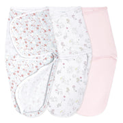 aden + anais - Easy Swaddle Wraps - Cotton Mother & Baby Easy Swaddle Wraps - Cotton | Fairy Tale Flowers - Girl - 0 - 3m