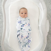 aden + anais - Easy Swaddle Wraps - Cotton Mother & Baby Easy Swaddle Wraps - Cotton | Flowers Bloom - Girl - 0 - 3m