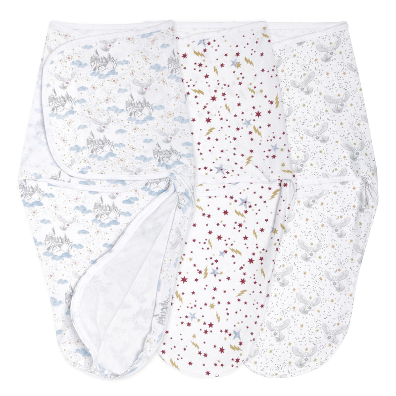 aden + anais - Easy Swaddle Wraps - Cotton Mother & Baby Easy Swaddle Wraps - Cotton | Harry Potter - Neutral - 0 - 3m
