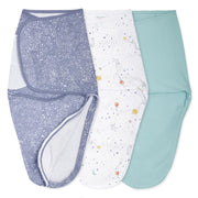 aden + anais - Easy Swaddle Wraps - Cotton Mother & Baby Easy Swaddle Wraps - Cotton | Stargaze - Boy - 0 - 3m