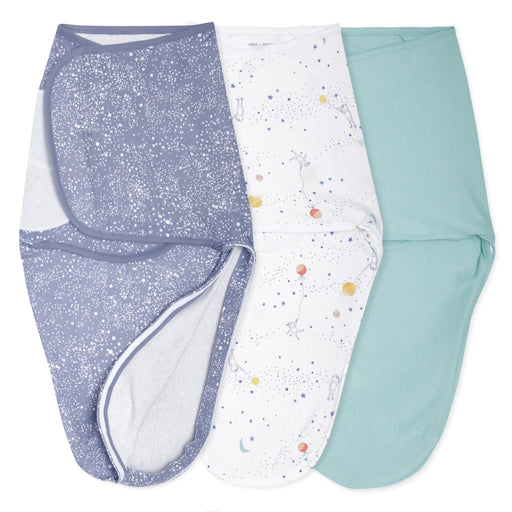 aden + anais - Easy Swaddle Wraps - Cotton Mother & Baby Easy Swaddle Wraps - Cotton | Stargaze - Boy - 0 - 3m