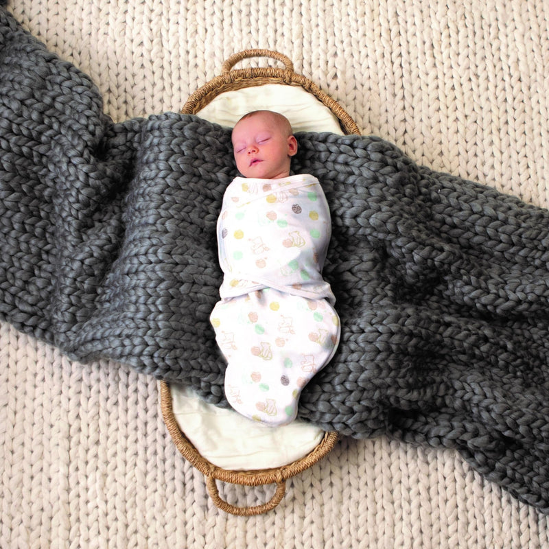 aden + anais - Easy Swaddle Wraps - Cotton Mother & Baby Easy Swaddle Wraps - Cotton | Winnie The Pooh - Neutral - 0 - 3m