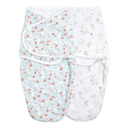 aden + anais - Easy Swaddle Wraps - Minky Mother & Baby 0 - 3 Months Garden