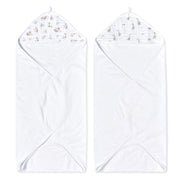 aden + anais - Hooded Towel Mother & Baby Hooded Towel | Country Floral - Girl