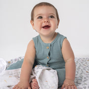 aden + anais - Muslin Blanket Mother & Baby Muslin Blanket | Alphabet Animals - Neutral