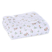 aden + anais - Muslin Blanket Mother & Baby Muslin Blanket | Country Floral - Girl