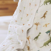 aden + anais - Muslin Blanket Mother & Baby Muslin Blanket | Dino Jungle - Boy