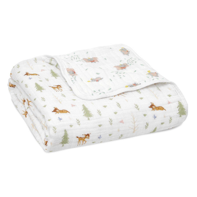 aden + anais - Muslin Blanket Mother & Baby Muslin Blanket | Disney + Friends - Neutral
