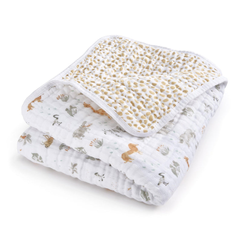 aden + anais - Muslin Blanket Mother & Baby Muslin Blanket |! Giraffe Safari - Neutral