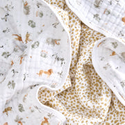 aden + anais - Muslin Blanket Mother & Baby Muslin Blanket |! Giraffe Safari - Neutral