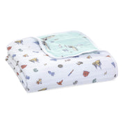 aden + anais - Muslin Blanket Mother & Baby Muslin Blanket | Hogwarts Essentials - Neutral