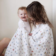 aden + anais - Muslin Blanket Mother & Baby Muslin Blanket | Hogwarts Essentials - Neutral