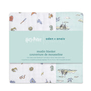 aden + anais - Muslin Blanket Mother & Baby Muslin Blanket | Hogwarts Essentials - Neutral
