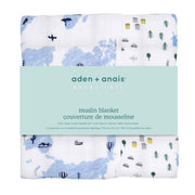 aden + anais - Muslin Blanket Mother & Baby Muslin Blanket | Little Big World - Boy